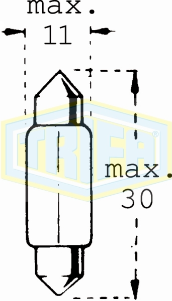 BULB FESTOON 24V 10W SV8 5-8 Image