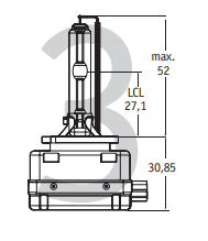 BULB HID D3S 35W P32D-2 Image