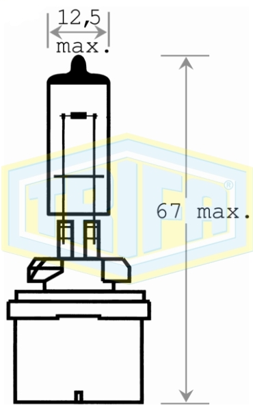 BULB H27 W/1 12V 27W HALOGEN PG13 Image