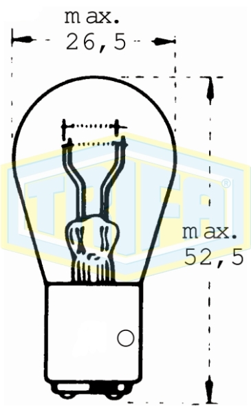 BULB DOUBLE OFFSET 12V 21/4 W Image